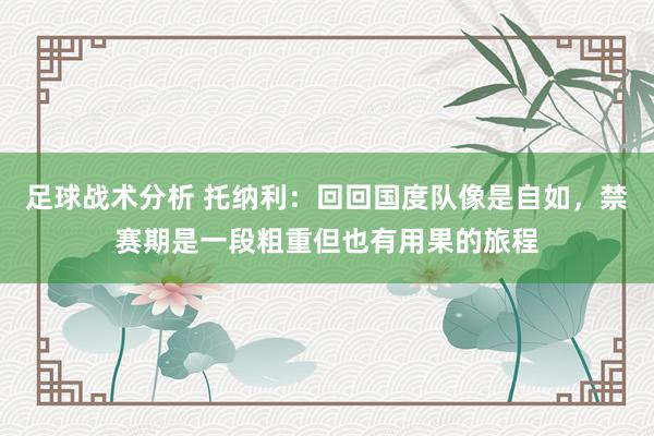 足球战术分析 托纳利：回回国度队像是自如，禁赛期是一段粗重但也有用果的旅程